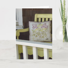 Gele Bench en Pillow - Martha's wijntuin Kaart