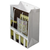 Gele Bench en Pillow - Martha's wijntuin Medium Cadeauzakje (Voorkant Gekanteld)