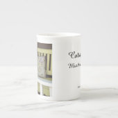 Gele Bench en Pillow - Martha's wijntuin Porselein Kop (Voorkant)