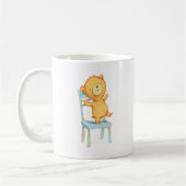 Gele Beren Dances en Spelen op de stoel Koffiemok (Links)