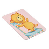 Gele Beren Dances en Spelen op de stoel Magneet (Rechterzijde)