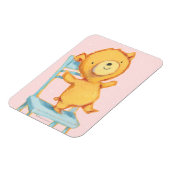 Gele Beren Dances en Spelen op de stoel Magneet (Linkerzijde)