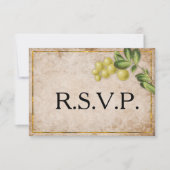 Gele Berries Wedding RSVP (Voorkant)