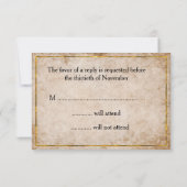 Gele Berries Wedding RSVP Kaartje (Achterkant)