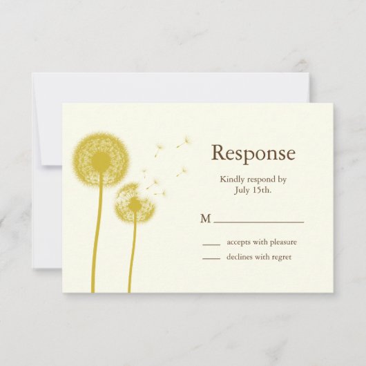 Gele beste wensen! RSVP (Voorkant)