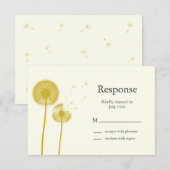 Gele beste wensen! RSVP (Voorkant / Achterkant)