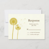 Gele beste wensen! RSVP Kaartje (Voorkant)