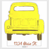 Gele bestelbus sticker (Vel)