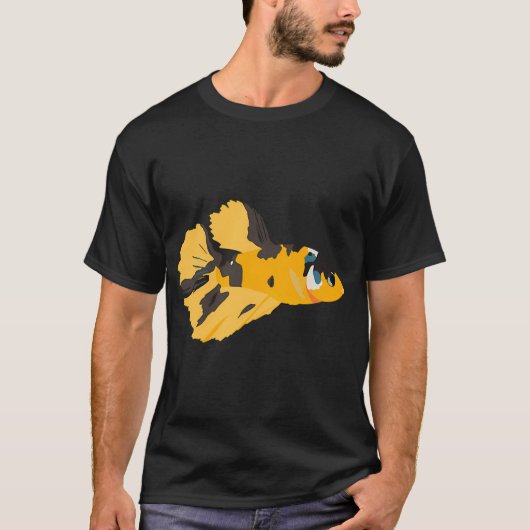 Gele Betta Vis T-shirt (Voorkant)