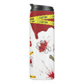 Gele beveiligingstapecrisis thermosbeker (Geroteerd rechts)