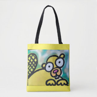 Gele bevertas tote bag