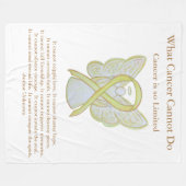 Gele bewustwording Koolstofbotkanker Engel Blanket Fleece Deken (Voorkant (Horizontaal))