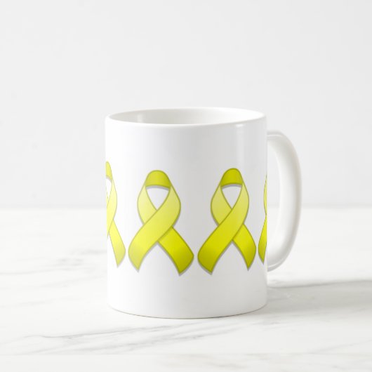 Gele bewustwording Mok lint (Voorkant rechts)