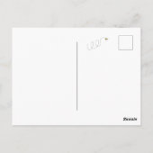 Gele Bij Kabouter Zonnebloem Bedankt Ansichtkaart Briefkaart (Achterkant)