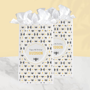 Gele Bij Moderne Kinderen Zomer 4de Verjaardagsfee Klein Cadeauzakje