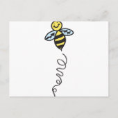Gele bijen briefkaart (Voorkant)
