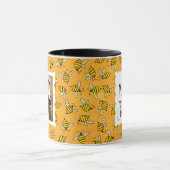 Gele bijen met foto-mam-citaat mok (Midden)
