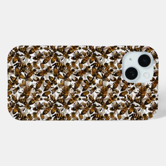 Gele Bijen Telefoonhoes Case-Mate iPhone Case (Achterkant (horizontaal))