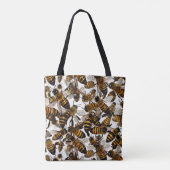 Gele bijen tote bag (Achterkant)