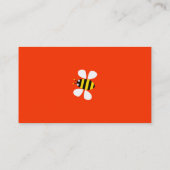 Gele bijen visitekaartje (Achterkant)