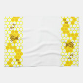 Gele Bijenkorf Keukenhanddoek (Horizontaal)