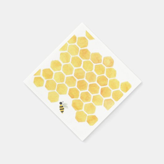 Gele bijenservetten! servet (Hoek)