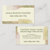 Gele bijtende bakkerij visitekaartje (Voorkant / Achterkant)