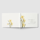 Gele bijtende Waterverf van Daffodil Gastenboek (Volledig)