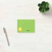 Gele biljartbal nummer één personaliseren post-it® notes (Kantoor)