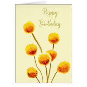 Gele Billy Button (Australische bloem) (Voorkant)