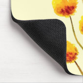 Gele Billy Button (Australische bloem) Muismat (Hoek)