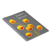 Gele Billy Button (Australische bloem) Notitieboek (Rechterzijde)