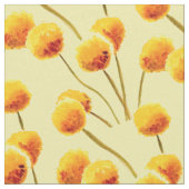 Gele Billy Button (Australische bloem) Stof (Close Up)