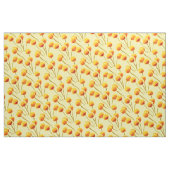 Gele Billy Button (Australische bloem) Stof (Fat Quarter)