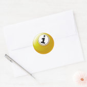 Gele BINGO Ball Stickers (Envelop)