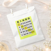 Gele BINGO-kaart Favor Bag Bedankzakje (Geknipt)