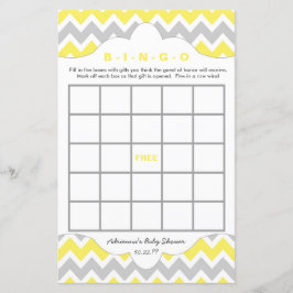 Gele Bingo purse baby shower TWEE GAME SET