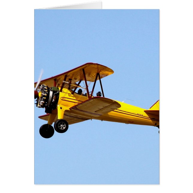 Gele Biplane (Voorkant)