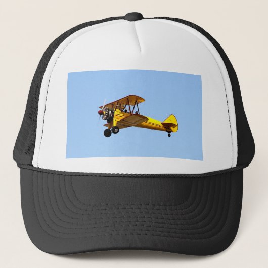Gele Biplane Trucker Pet (Voorkant)