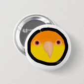 Gele birb "Lemon" Button (Voorkant /achterkant)