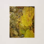 Gele Birch Leaves in Stream Legpuzzel (Verticaal)