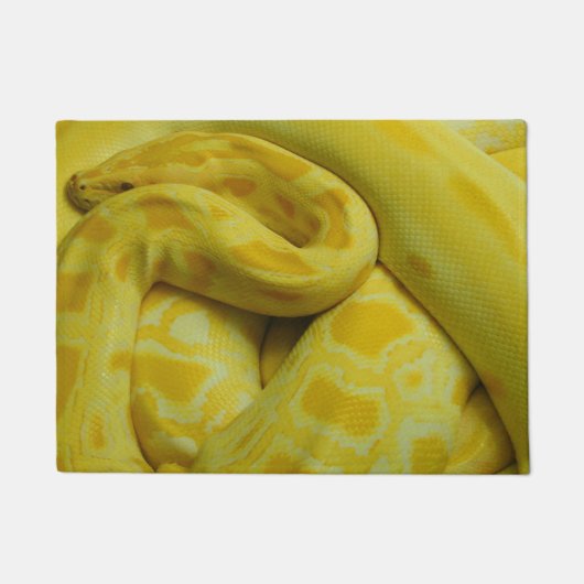 Gele Birmese Python Deurmat (Voorkant)
