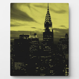 Gele Black New York City Fotoplaat
