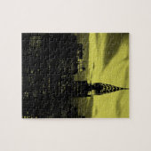 Gele Black New York City Legpuzzel (Horizontaal)