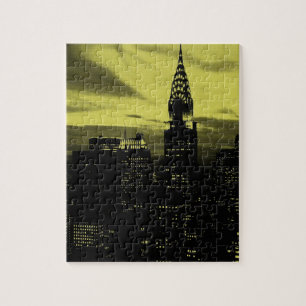 Gele Black New York City Legpuzzel
