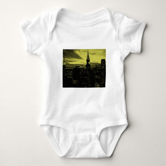 Gele Black New York City Romper (Voorkant)