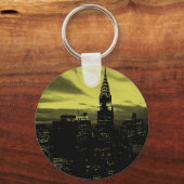 Gele Black New York City Sleutelhanger (Voorkant)