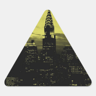 Gele Black New York City Sticker