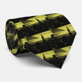 Gele Black New York City Stropdas (Opgerold)