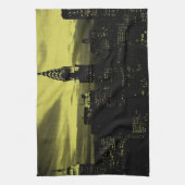 Gele Black New York City Theedoek (Verticaal)